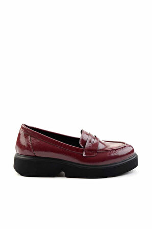 Bordo  Kadın Loafer Ayakkabı K01257068008