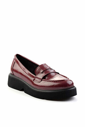 Bordo  Kadın Loafer Ayakkabı K01257068008