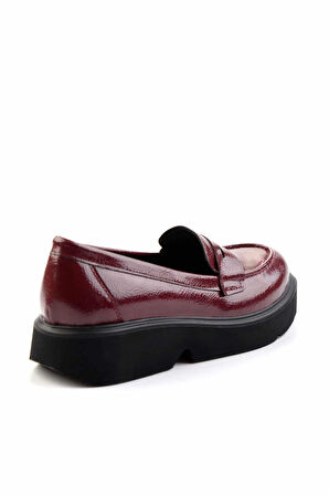 Bordo  Kadın Loafer Ayakkabı K01257068008