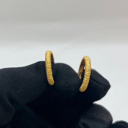 Kumlu (Halka) Altın Küpe 22 Ayar 3.74gr Kadın Hediye