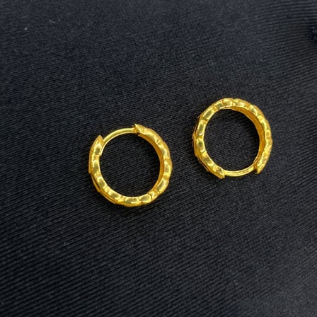 Başak Altın Halka Küpe 22 Ayar 3.87gr