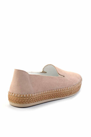 Bej Leather Kadın Espadril K01281020002