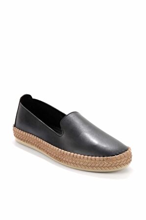 Bambi Siyah  Kadın Espadril K01309230809