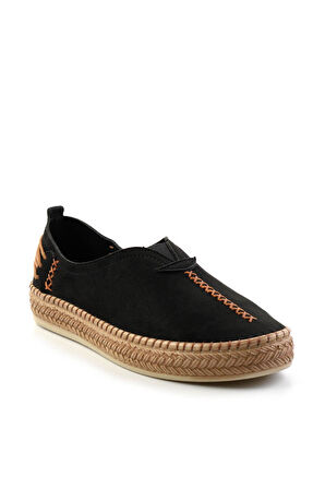 Siyah Süet  Kadın Espadril K01309210502