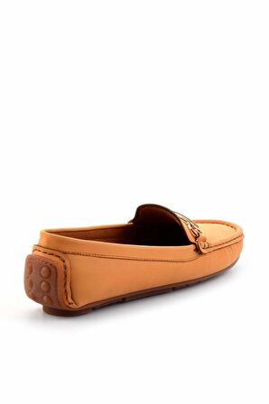 Turuncu Nubuk  Kadın Loafer Ayakkabı K01309100501