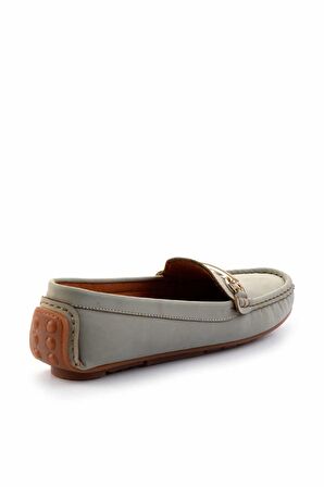 Su Yeşili Nubuk  Kadın Loafer Ayakkabı K01309100501