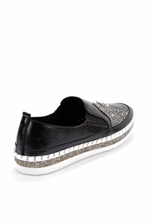 Bambi Siyah Platin  Kadın Casual Ayakkabi K01309215609