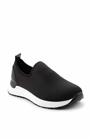 Bambi Siyah Streç  Kadın Sneaker K01311326517
