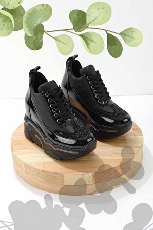 Bambi Siyah Parasüt  Kadın Sneaker K01313000267