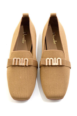 Taba  Kadın Loafer Ayakkabı K01327020382