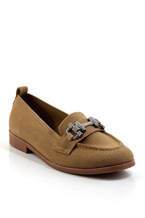 Taba  Kadın Loafer Ayakkabı K01327022282
