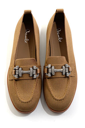 Taba  Kadın Loafer Ayakkabı K01327022282