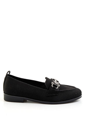 Siyah  Kadın Loafer Ayakkabı K01327022282