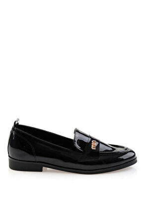 Siyah  Kadın Loafer Ayakkabı K01327023198