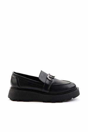 Siyah  Kadın Loafer Ayakkabı K01327251809