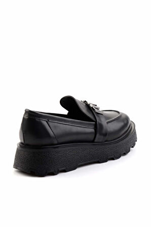 Siyah  Kadın Loafer Ayakkabı K01327251809