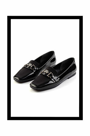 Siyah Rugan  Kadın Babet K01327413008