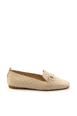 Bej  Kadın Loafer Ayakkabı K01327020182