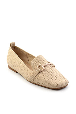 Bej  Kadın Loafer Ayakkabı K01327020182