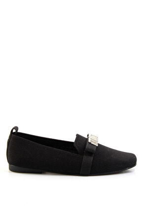 Siyah Nikel  Kadın Loafer Ayakkabı K01327020382