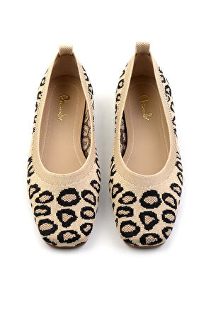 Bej Leopar  Kadın Babet K01327021182
