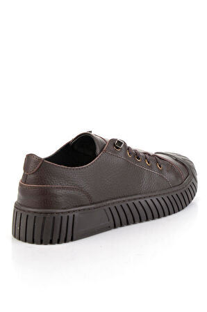 Kahve Hakiki Deri Kadın Casual Ayakkabı K01331170303