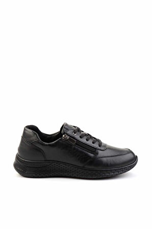 Siyah Hakiki Deri Kadın Sneaker K01331801103