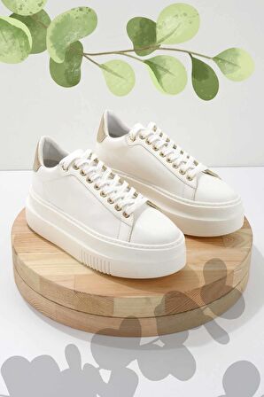 Beyaz  Kadın Sneaker K01344008009