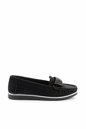 Siyah  Kadın Loafer Ayakkabı K01348065409