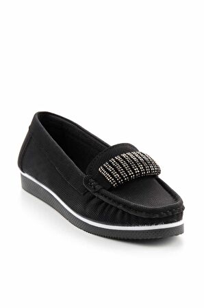 Siyah  Kadın Loafer Ayakkabı K01348065409