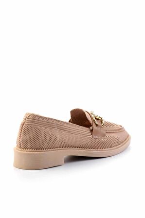 Vizon Triko  Kadın Loafer Ayakkabı K01362245882
