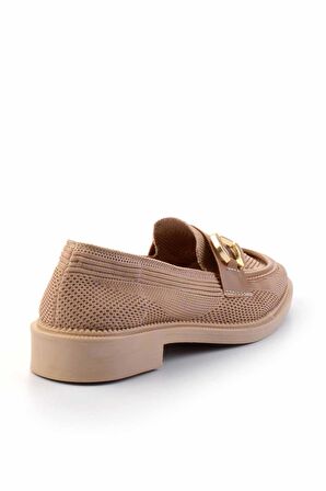 Nude Triko  Kadın Loafer Ayakkabı K01362245682