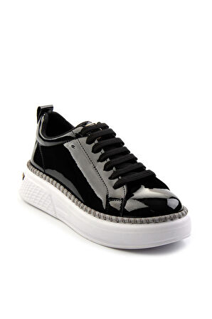Siyah Rugan  Kadın Sneaker K01377024008