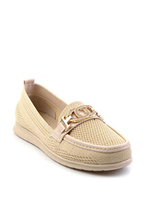 Bej  Kadın Loafer Ayakkabı K01370100082
