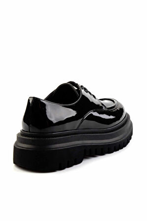 Siyah Rugan   Kadın Loafer Ayakkabı K01386030308