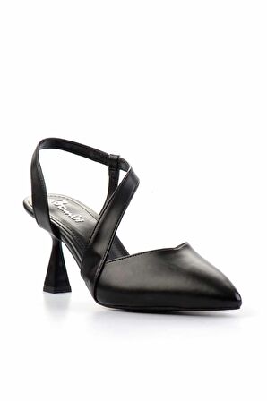 Siyah  Kadın Klasik Topuklu Ayakkabı K01397041009