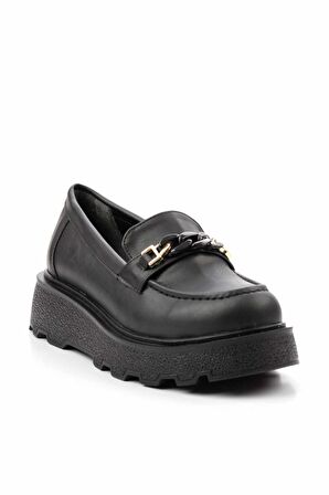 Siyah  Kadın Loafer Ayakkabı K01404083009