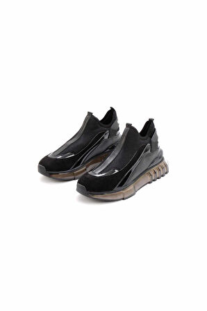 Siyah Siyah File  Kadın Sneaker K01413055302