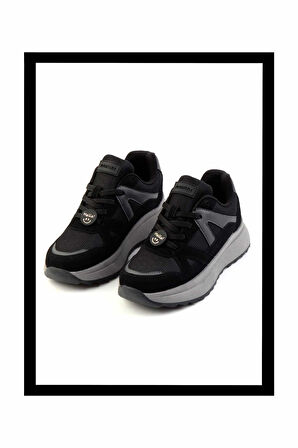 Siyah Nubuk  Kadın Sneaker K01412600001