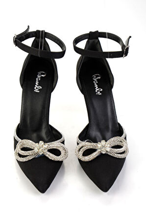 Mat Siyah  Kadın Abiye Ayakkabı K01419063238