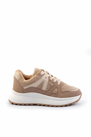 Vizon Kürklü  Kadın Sneaker K01412200097