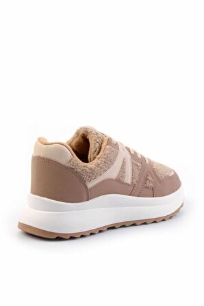 Vizon Kürklü  Kadın Sneaker K01412200097