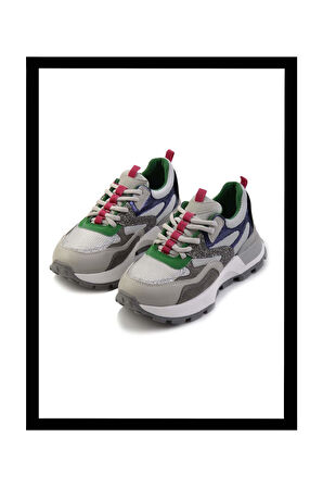 Gri Yeşil  Kadın Sneaker K01429160009