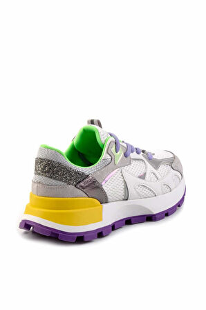 Beyaz Süet  Kadın Sneaker K01429160202