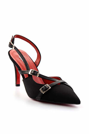 Siyah Siyah  Kadın Klasik Topuklu Ayakkabı K01455018501