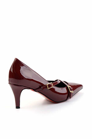 Bordo  Kadın Klasik Topuklu Ayakkabı K01455025008