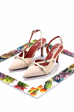 Bej Bej  Kadın Klasik Topuklu Ayakkabı K01455018501