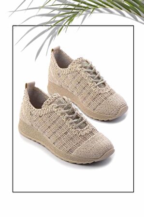 Nude Örgü  Kadın Casual Ayakkabı K01461055516