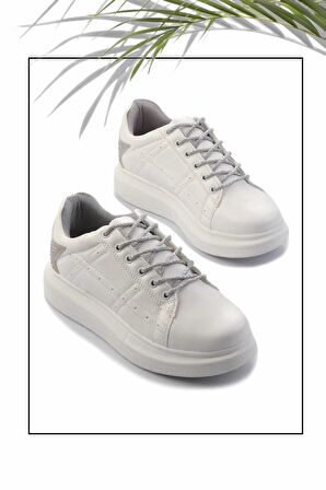 Beyaz  Kadın Sneaker K01478103509