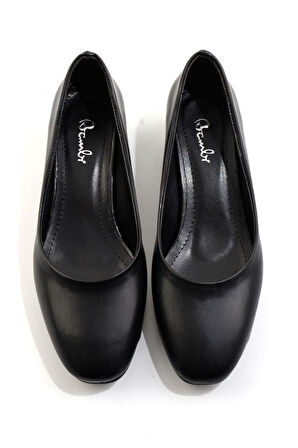 Siyah  Kadın Klasik Topuklu Ayakkabı K01471060709